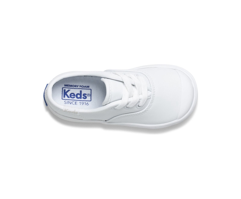 Basket Keds Enfant Blanche - Champion Toe Cap - 912-AQBSGZ